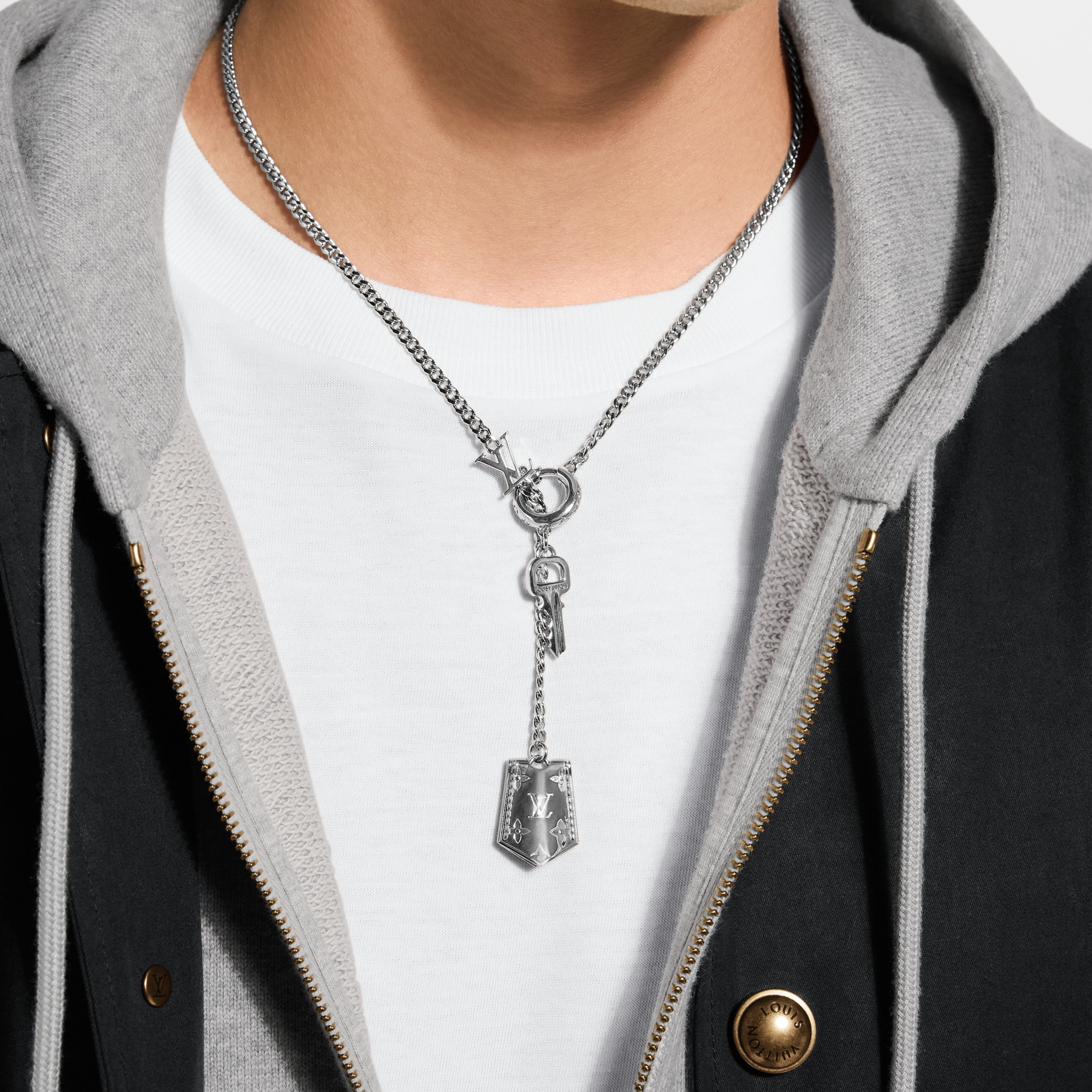 LV Tag Necklace S00 - Men - Fashion Jewelry | LOUIS VUITTON ®